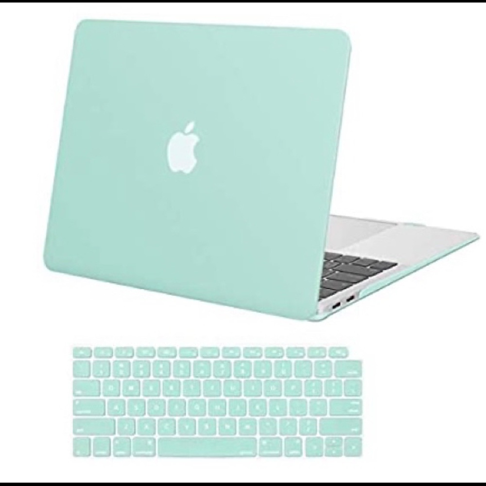 Mint green MacBook Air 13in case